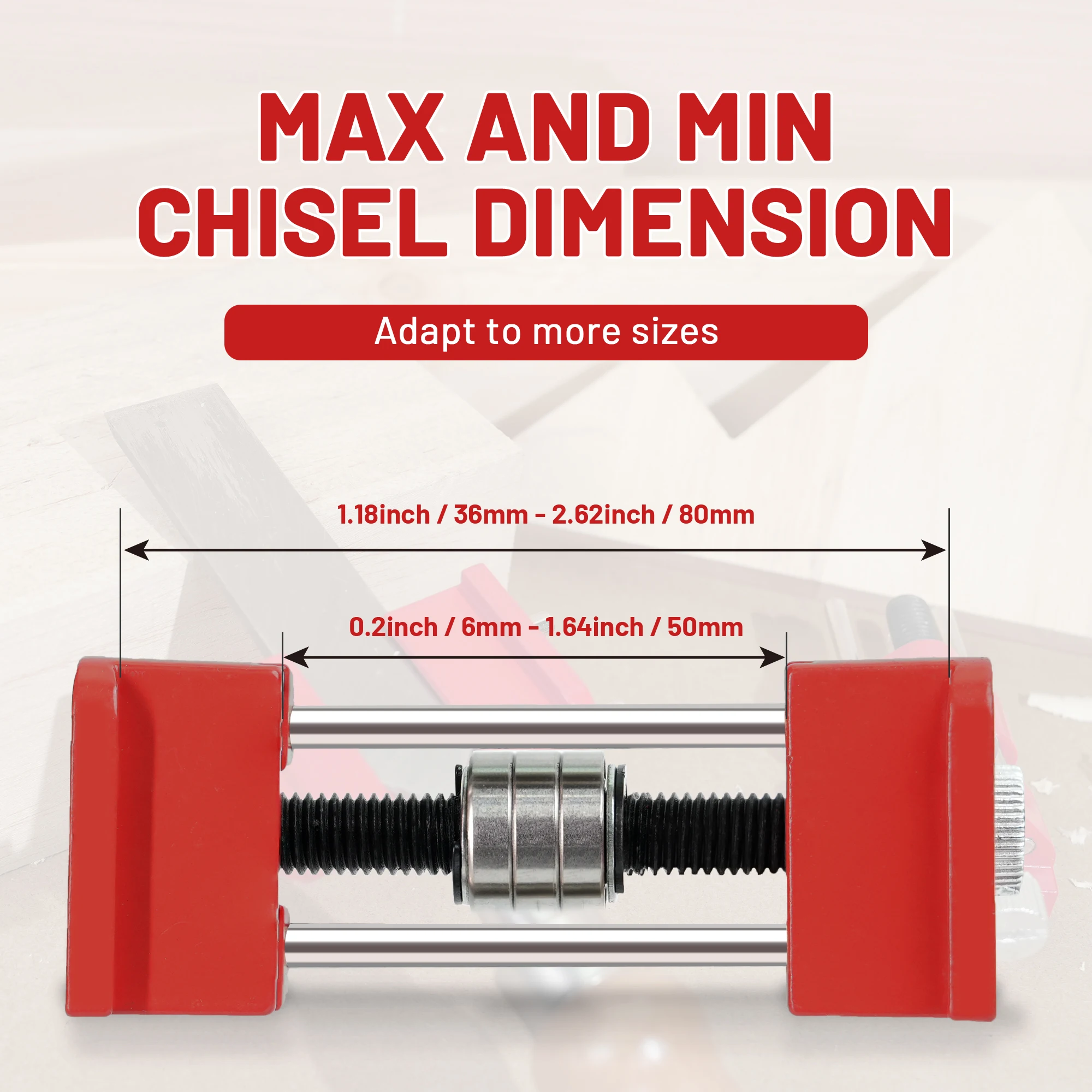 EZARC Honing Guide Tool, Sharpening Holder for Woodworking Fits Chisels 1/8” to 1-7/8”, Fits Planer Blades 1-3/8” to 3-1/8”