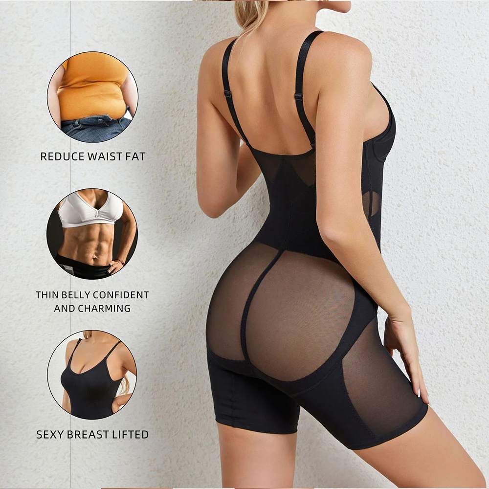Body wyszczuplające całe ciało Body Kompresja brzucha Otwarte krocze Body Shaper Bodysuit do kontroli brzucha po porodzie — zdjęcie 5
