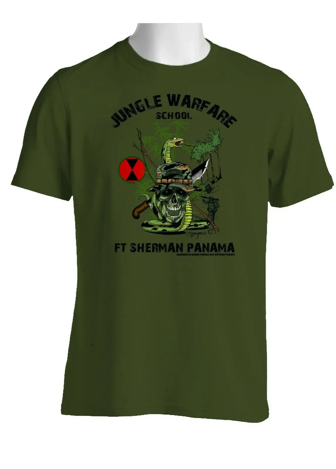 7th Infantry Division Jungle Master Individuation Graphic T-Shirt 100% Cotton O-Neck Short Sleeve Casual Mens T-shirt Size S-3XL