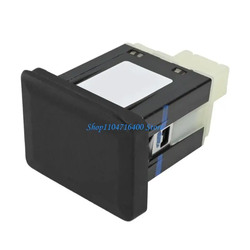 y1gd Wear Resistant USB Aux Car Adapter With Environmental Plastic Housing High Speed Stereo Transmission For Mobile Devices