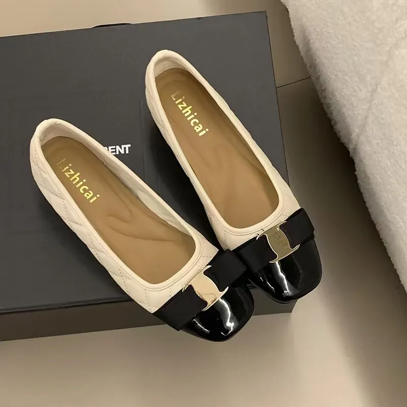 

Классические женские туфли-слипоны Мэри Джейн с металлической пряжкой-бабочкой, квадратным носком, бархатной подкладкой и шерстяной отделкой, на платформе 3,5 см, модные