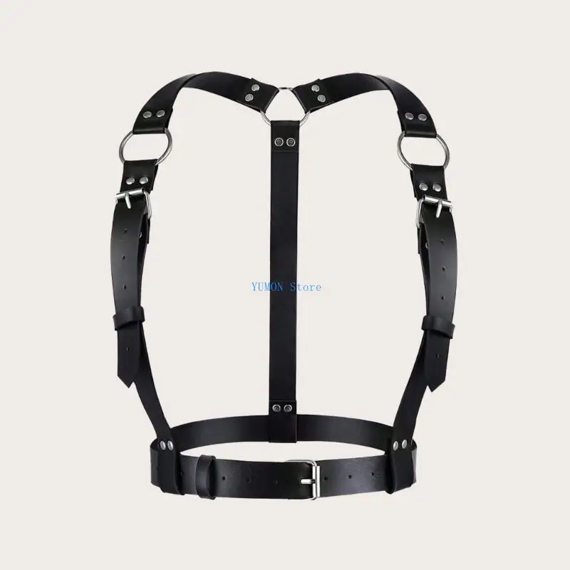 

D0UD Modern Waist Belt for Daily Costume Punk Waist Belt Harness Body Jewelry