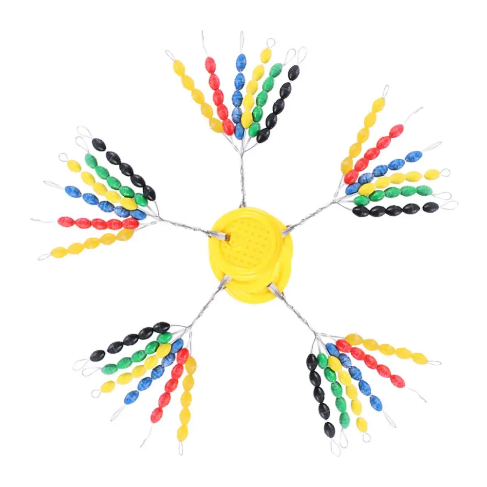 

Float Stops Connector Multicolor Float Stopper Rubber Float Space Beans Fishing Bobber Fish Buoy Fishing Line Plug Float