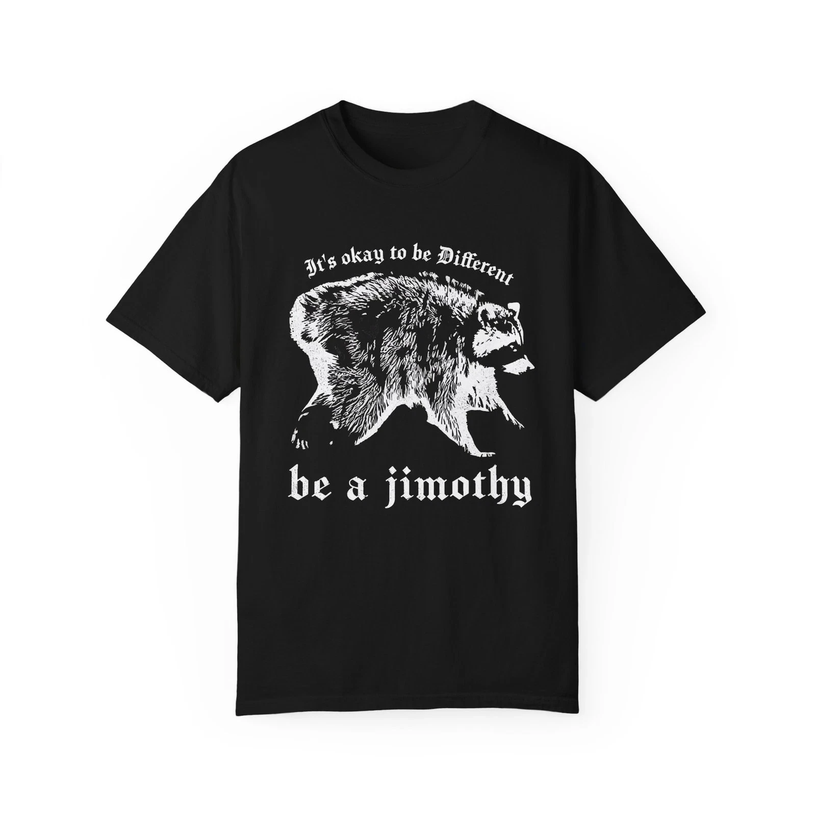 Jimothy The Racoon Graphic Tshirt Funny Seattle Washington Meme 90s Shirt Short Sleeve Men's T-shirts for Summer Unisex