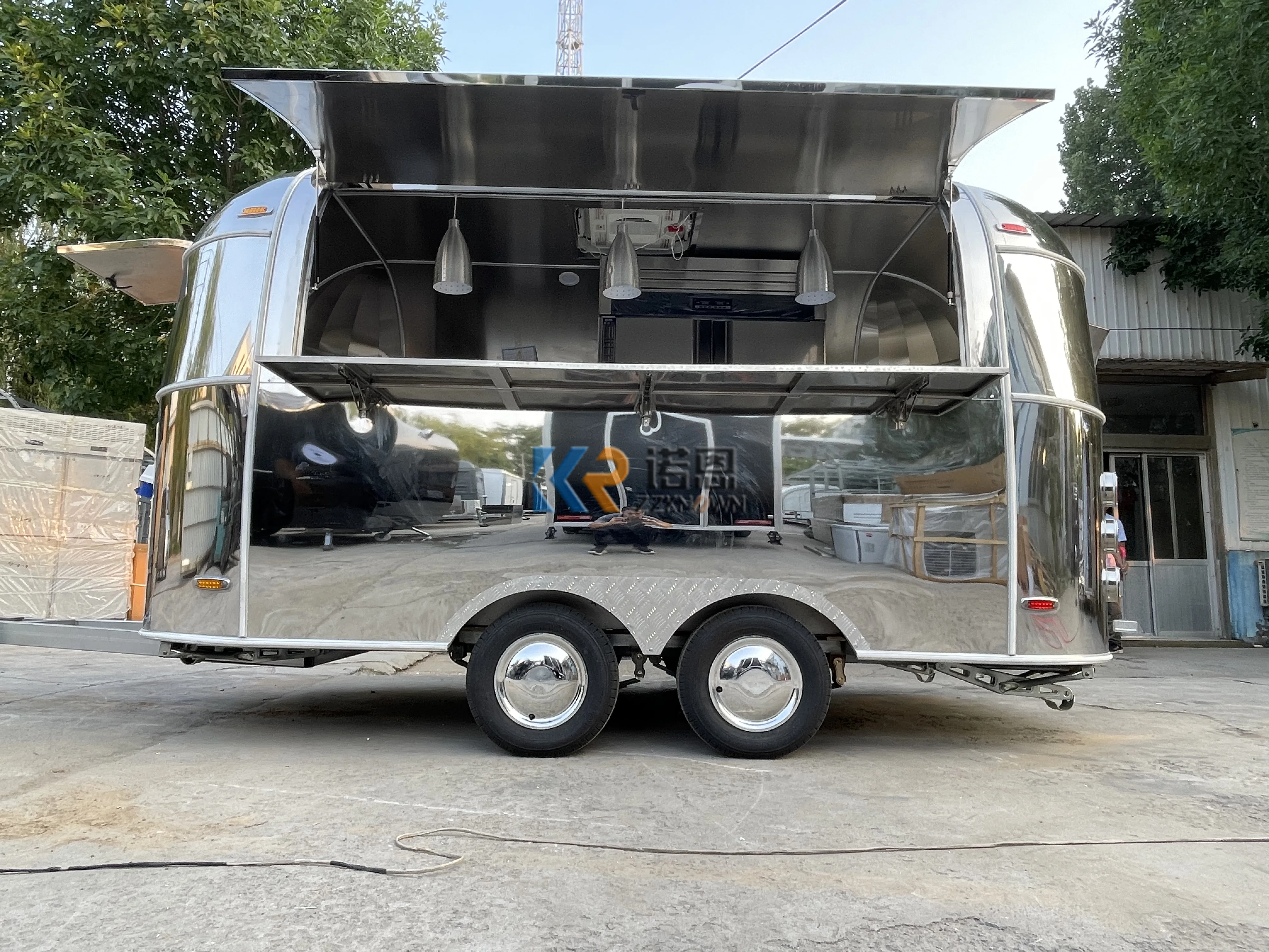 Fast Food Vending Truck Equipment Mobile Ice Cream Cart Customized Street Food Trailer Food Kiosk Restaurant