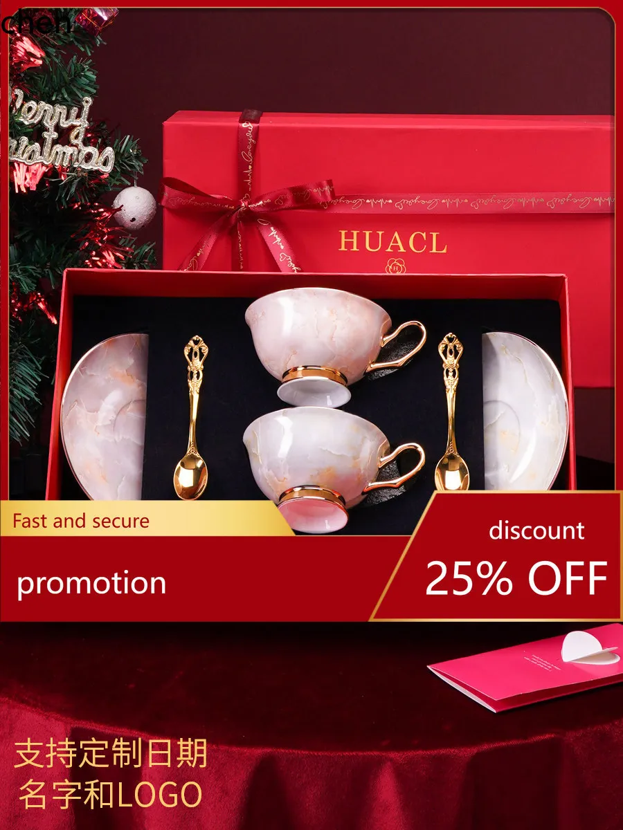 

H1 coffee cup gift box high-end exquisite bone china suitclassy wedding gift souvenir afternoon tea set