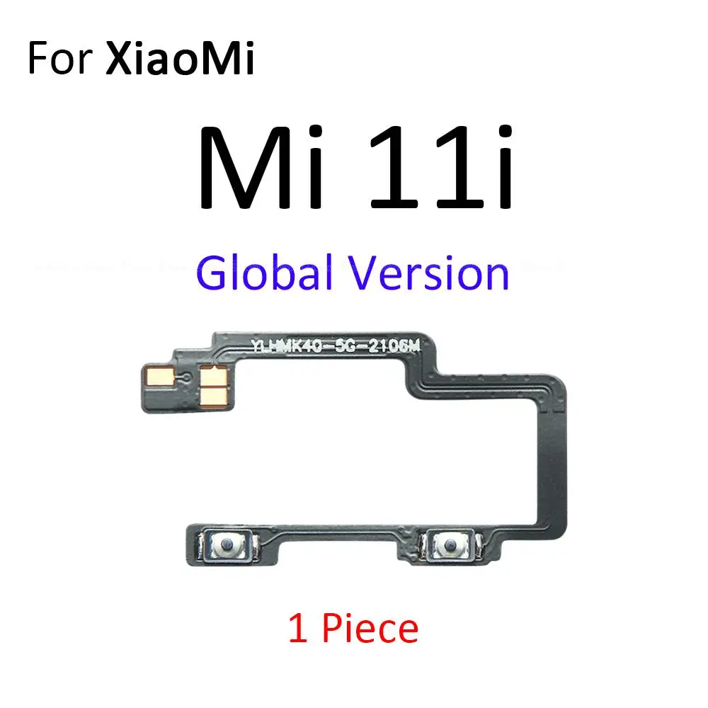 Volume Button Power Switch On Off Key Ribbon Flex Cable For XiaoMi Mi 11 11i 11T 11X Pro Lite Ultra 5G NE Global Repair Parts