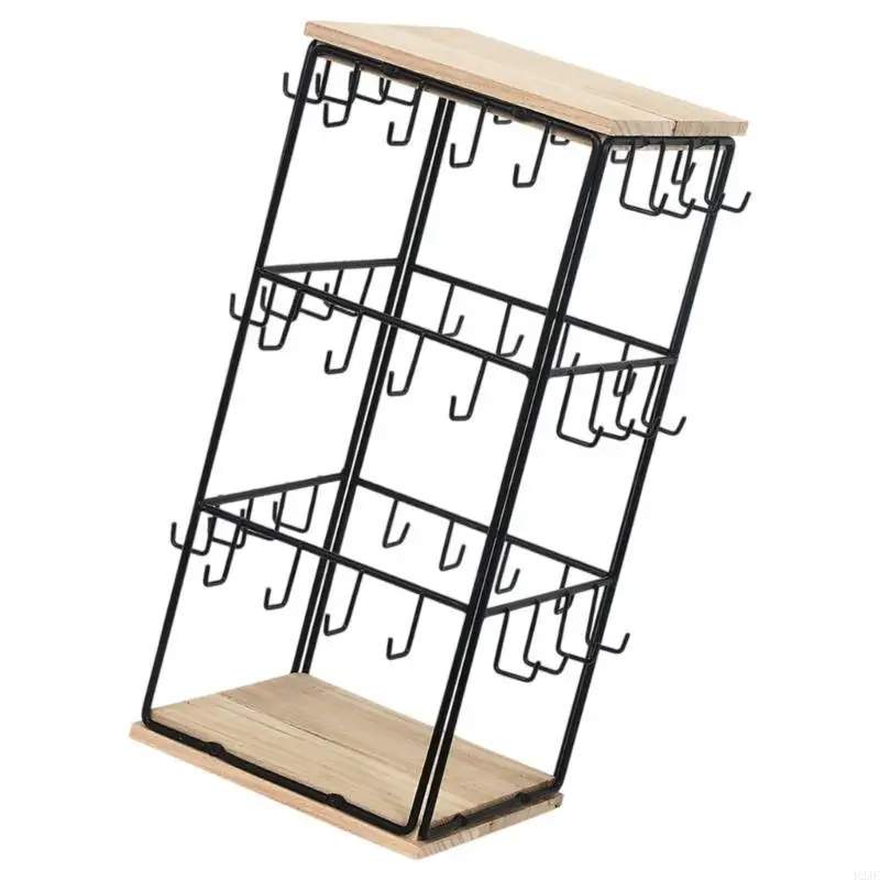 Practical Earring Holder Organizers with 48 Hooks for Seamless Jewelry Storage，48 Hooks Holder Rack for Ear Adornment