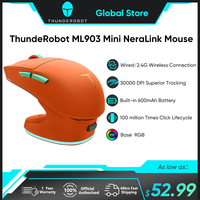 Thunderobot ML903 Mini NearLink Gaming Mouse Tri-Mode Bluetooth Wireless Mouse 30000 DPI Charging Base For Pc Gamer Kit Laptop