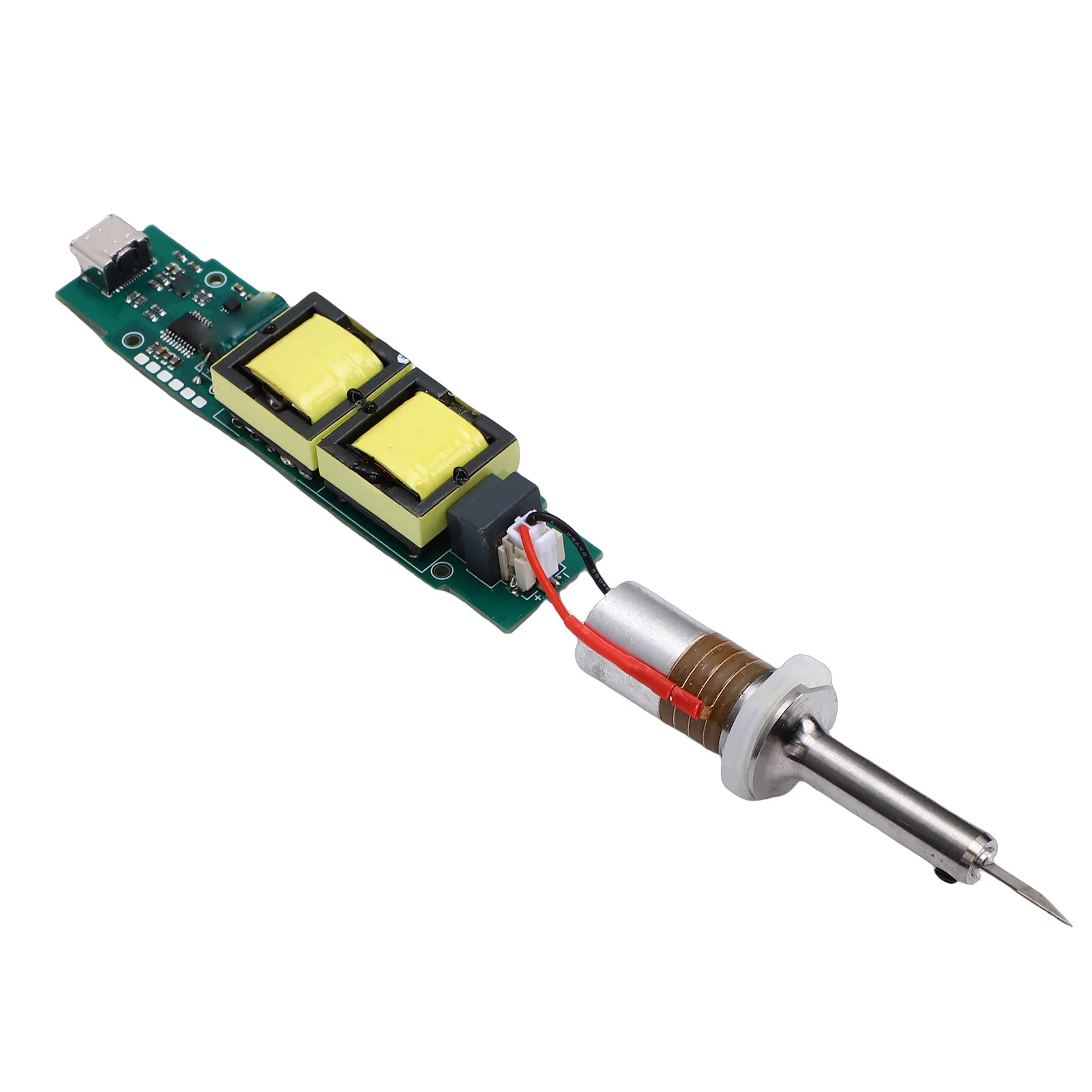 Ultrasonic Cutter Transducer 30W 40KHz Ultrasonic Cutting Tool Transducer Blade with Drive Module for 3D Print Plastic Wood