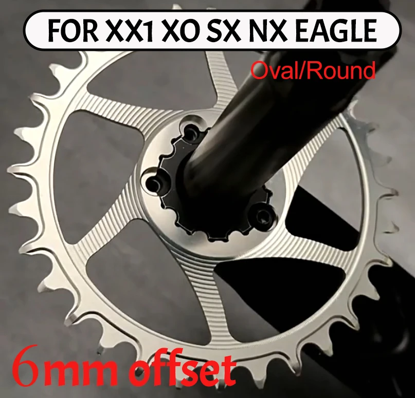 3 بولت المباشر جبل ايرو سلسلة Mtb 32t 6 مللي متر إزاحة ل Sram X0 Sx Nx Xx1 Xx X1 النسر دفعة الجبلية تاج 28 30 34 36 38 الأسنان