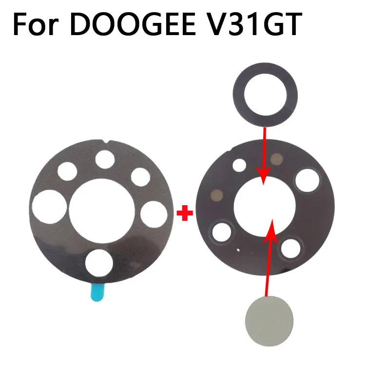 

New Original DOOGEE V31GT Rear Camera Lens With Adhesive Thermal Imaging Silicon Wafer Lens Decoration Parts For DOOGEE V31 GT