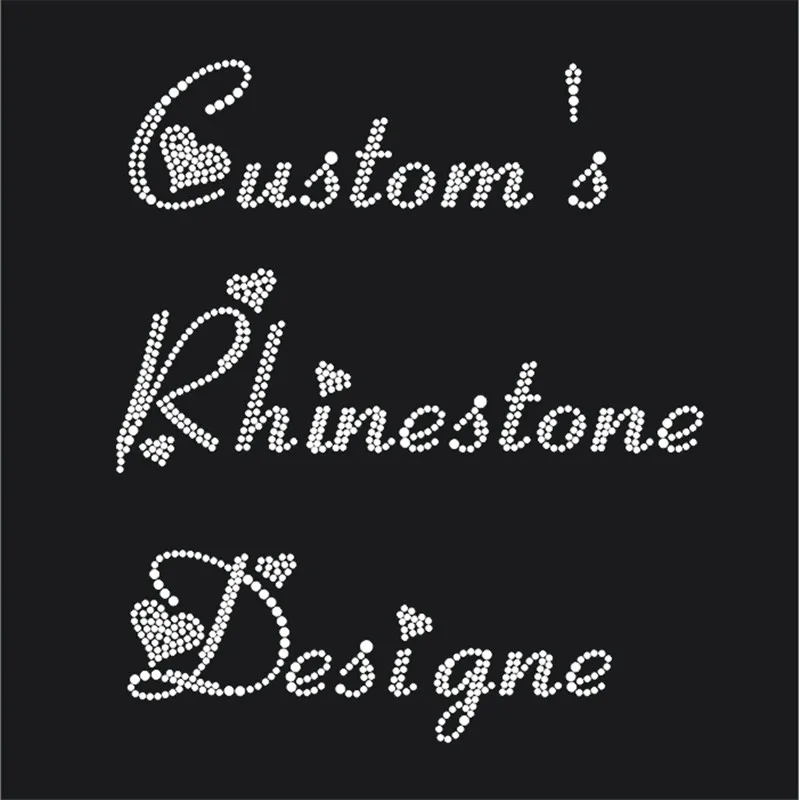 Rhinestone Iron On Transfers Garment Strass Hotfix Patches For Clothes Custom Crystal Stickers Bling Accessories For Craft