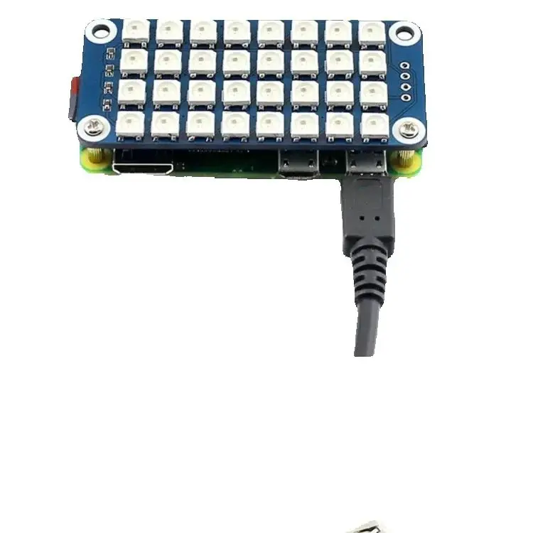 RGB- light full color 4x8LED WS2812B screen GPIO expansion board Raspberry Pi 4B/3B
