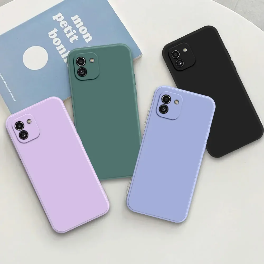 For Samsung A03 Shockproof Case For Samsung Galaxy A03 Core Phone Cases Candy Silicone Soft Back Cover For Samsung A03S Fundas