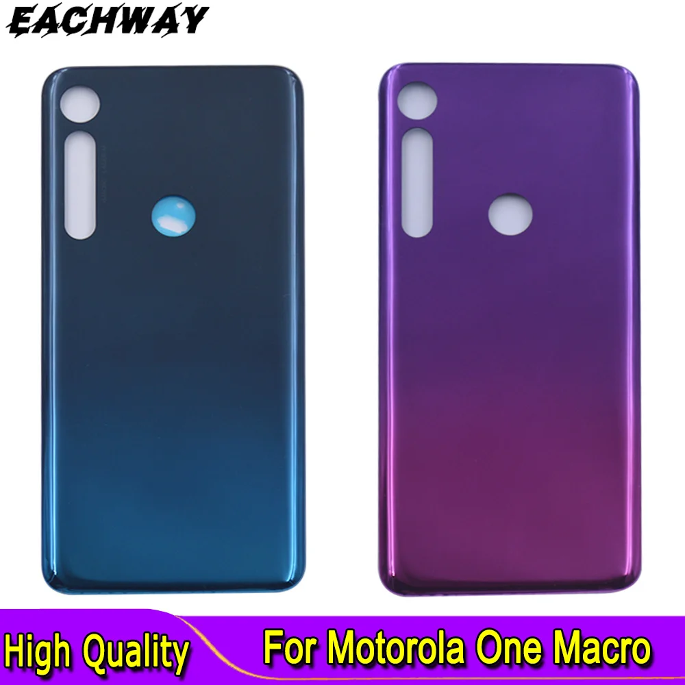 

6.2" New For Motorola One Macro Battery Cover Door Housing Battery Door Cover PAGS0005IN For Moto One Macro Back Cover Repair