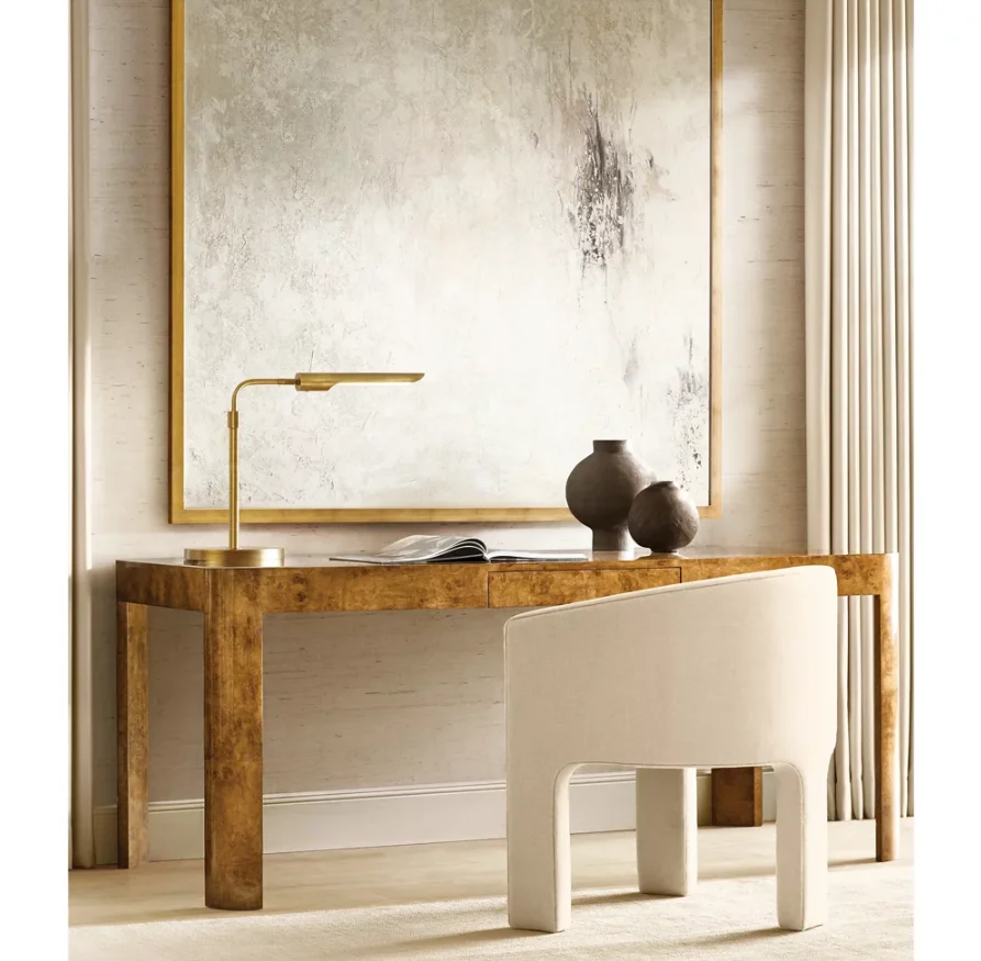 Indoor Living Room Bedroom Decorative Desk Light Copper Base Slub Shape Brass Classic Table Lamp