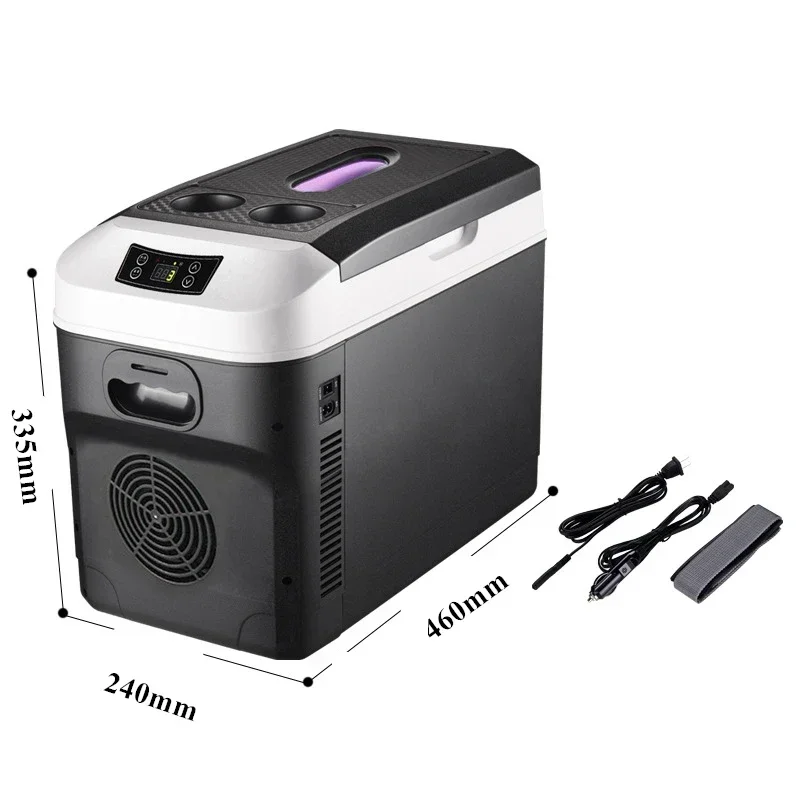 15L Car Home Mini Refrigerator 0℃‑65℃ Cold & Warm Dual-purpose Protable Camping Fridges DC12/24V Food Drinks Cooler Heater