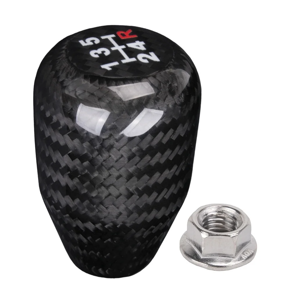 Racing Style Manual Transmission Gear Shift Knob with M10x1.5 Thread Compatibility for 5 Speed Shift Vehicle Models