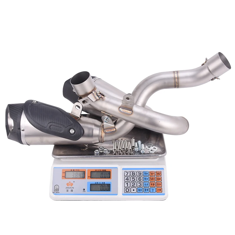 Slip On For Ducati Streetfighter Panigale V4 S R 2018 - 2024 Motorcycle Exhaust Escape Modified Muffler With Middle Link Pipe