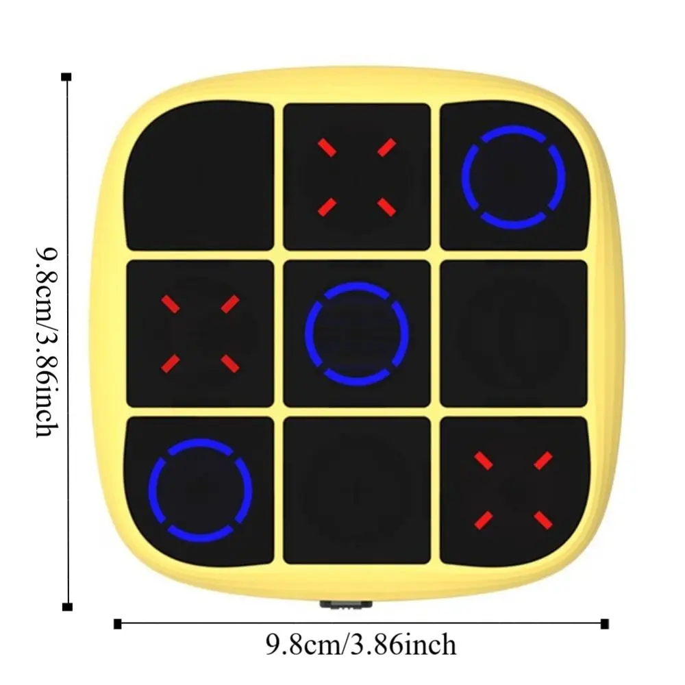الكهربائية TIC-TAC-TOE 4 في 1 التعليمية المحمولة الترباس لعبة التفكير ممارسة مونتيسوري لغز الجدول لعبة الأطفال #6