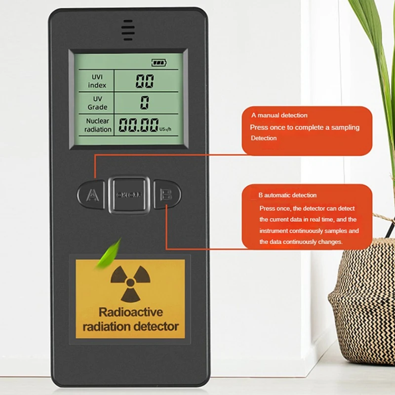 KF910 Portable Nuclear Radiation Detector UV Grade Tester Laboratory Multi-Function Nuclear Radiation Detector