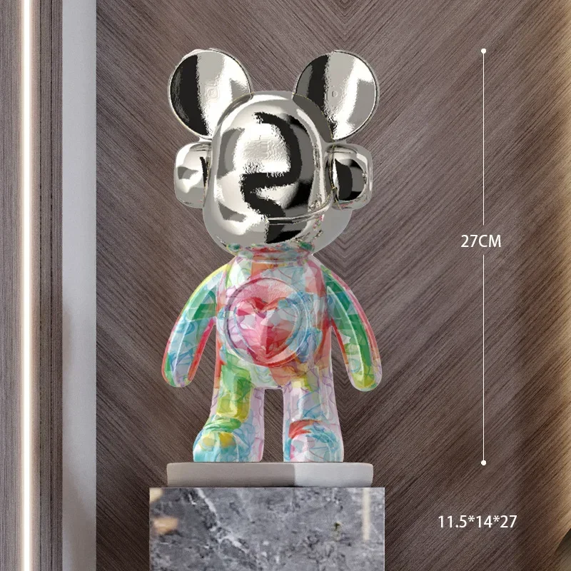 

Creative Atlantic 35cm deluxe resin DJ bear series ornaments, office desk and wine cabinet decoration, fashionable decoration