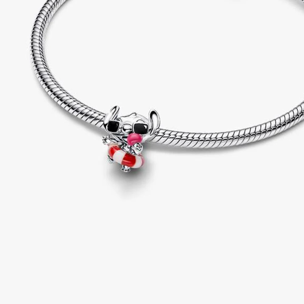 Potdemiel 925 Silver Minnie Anniversary Serie Pendant beads Fit Necklace Bracelet DIY Birthday Women's Jewelry Gift view 3
