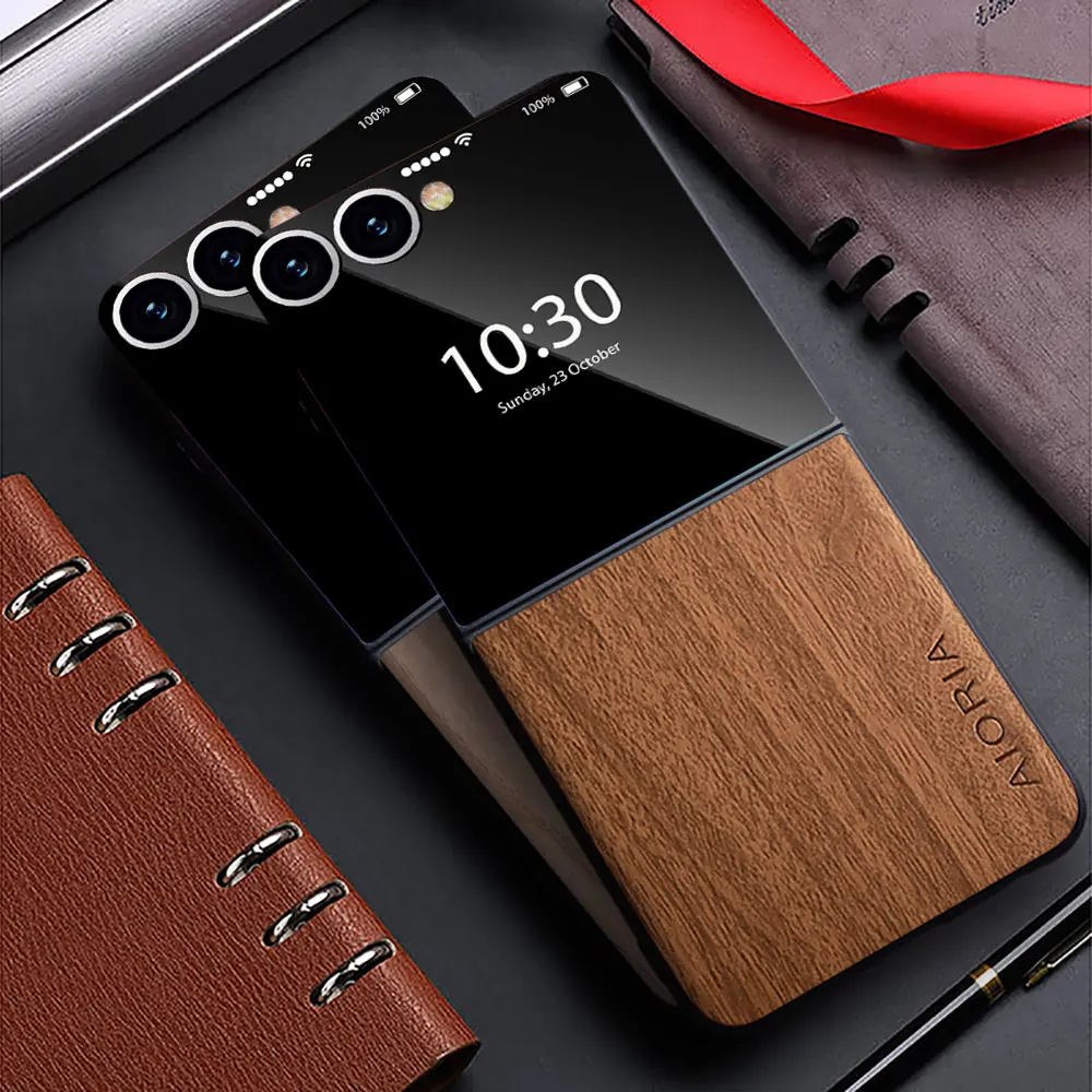 Case for Samsung Galaxy Z Flip 7 6 5 4 3 5G funda bamboo woo