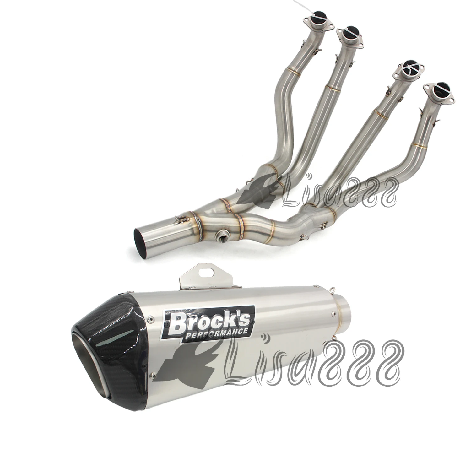 دراجة نارية العادم الهروب موتو ألياف الكربون مليئة بنظام كاتم الصوت ل هايابوسا GSX1300R GSX1300R GSX1300 GSX 1300R 2008-2020