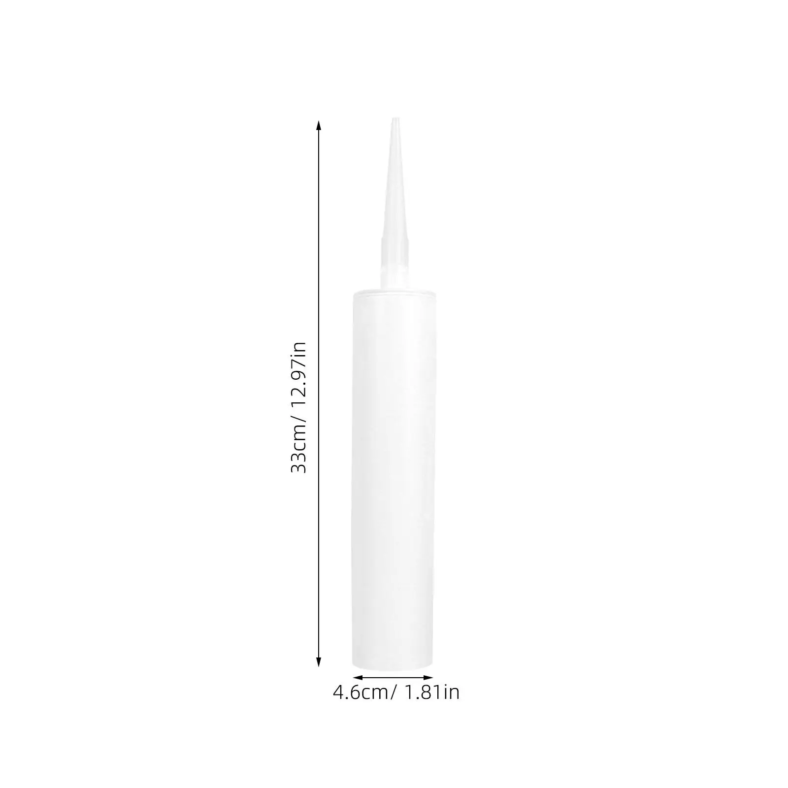 2Pcs Empty Caulking Tubes Reusable Fillable Sealant Tubes for Epoxy Grouting Tile Crack Repair Latex Caulk Caulk Tube Storage