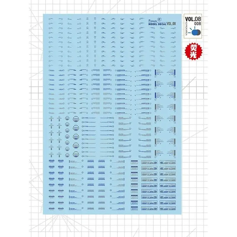 HOBBY MIO VOL.01-VOL.12 High Definition Universele Water Slide Transfer Decals voor Gunpla Mecha Schaalmodel Hobby DIY Accessoires