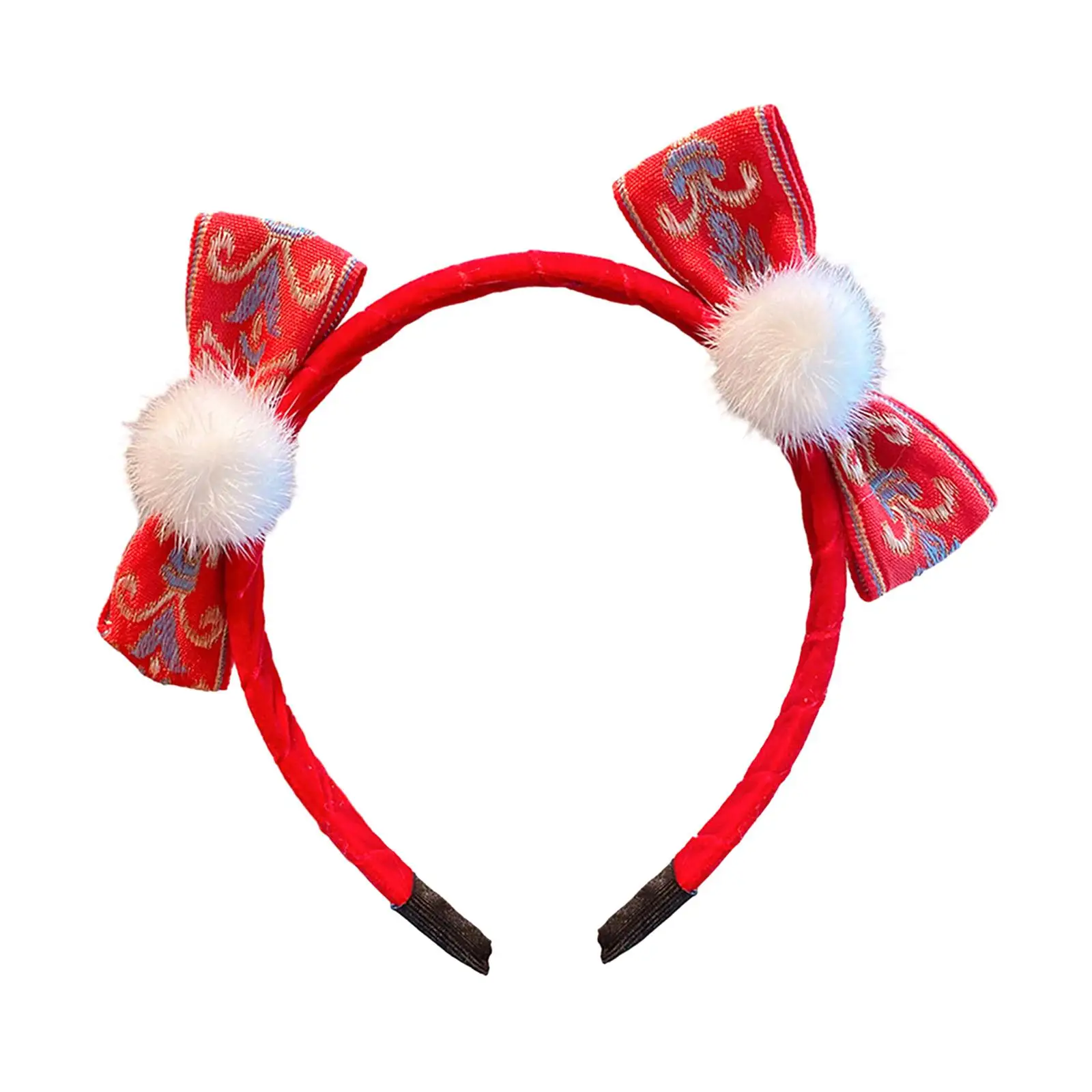 Chinese New Year Headband Lovely Dress up Costume Accessories Headwear for Prom Christmas New Years Eve Holiday Party Supplies