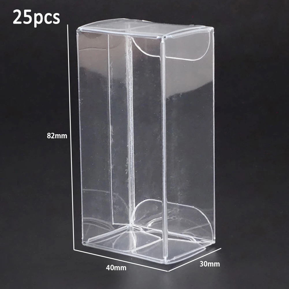 25PCS 1: 64 Car Model Protection Box Toy Car PVC Display Box Car Model Display Case Transparent Acrylic Dust Proof Cover PVC Box