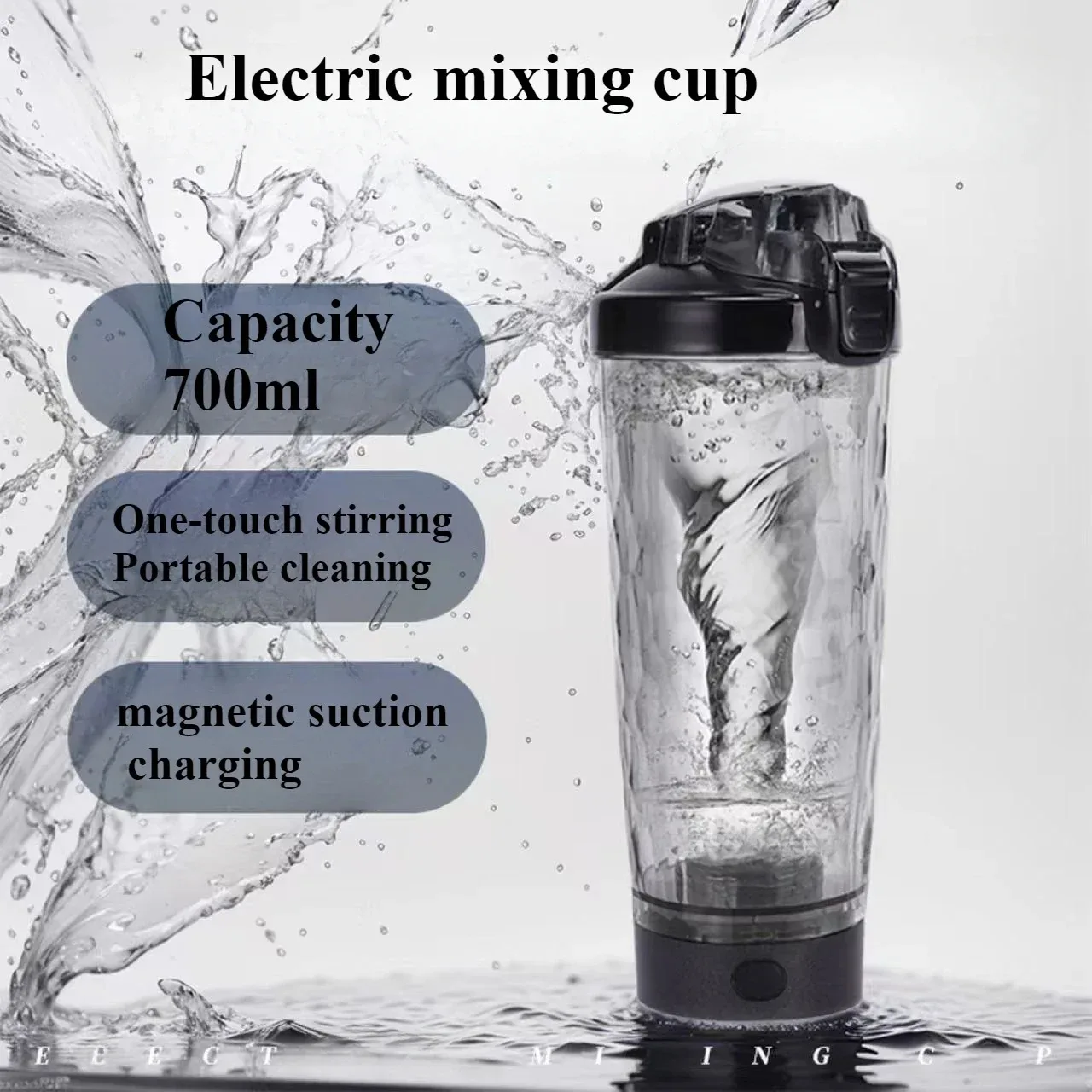 

New In 700ml Coffee Milkshake Automatic Mixing Cup Usb Charging Electric Portable Shaker Cup High Power Sports Fitness Outdoor
