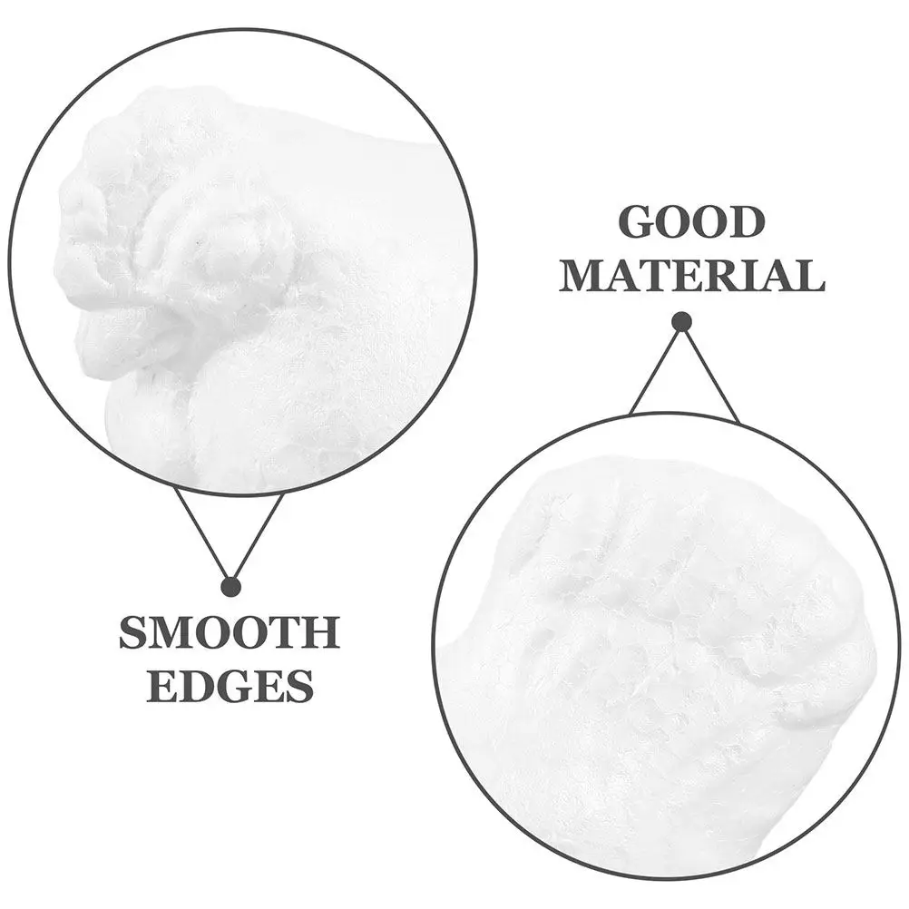 4Pcs Foam Hen Ornaments 14Cm White Polystyrene Craft Balls for DIY Painting Easter Halloween Farm Party Decoration Chicken view 5