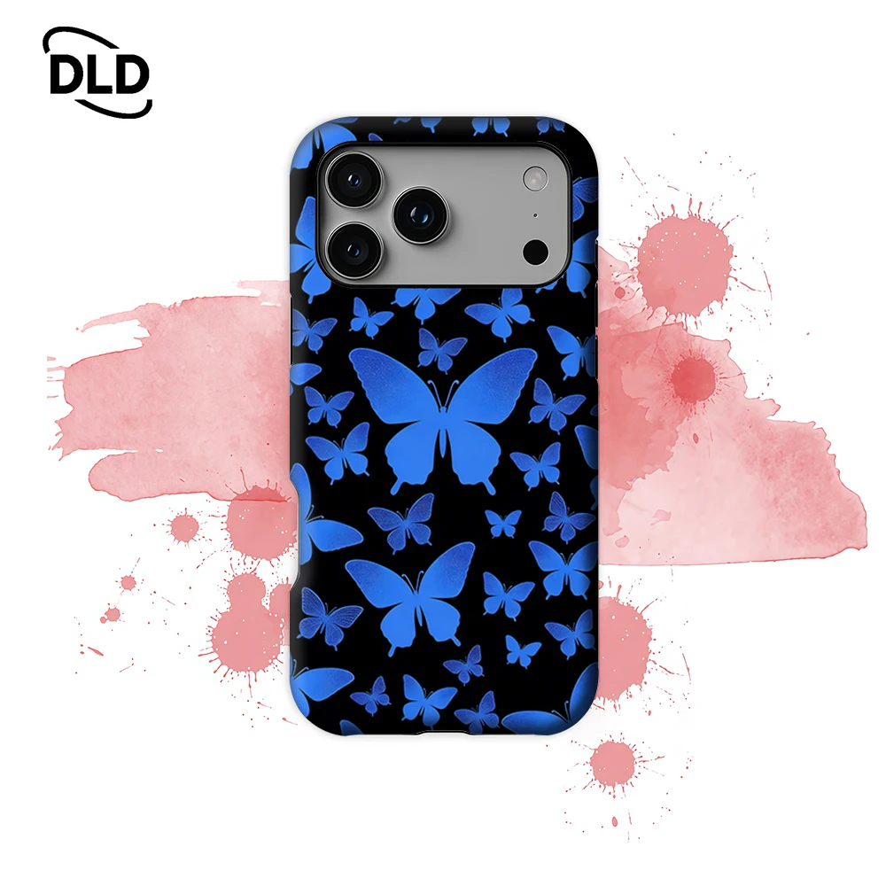 

Butterfly Hush Phone Case for Magnetic Phone Case for IPhone 17 16 15 14 13 Pro Max Plus Single Double-layer Tough Case