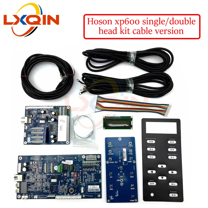 LXQIN One set Hoson board for Epson xp600 single/double head board for Cable Version Eco solvent printer