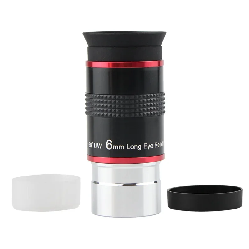 W5P9919H 68° Ultra Wide Angle Eyepiece UW6mm, Telescope Lens for Planetary Observation Neutral Accessory