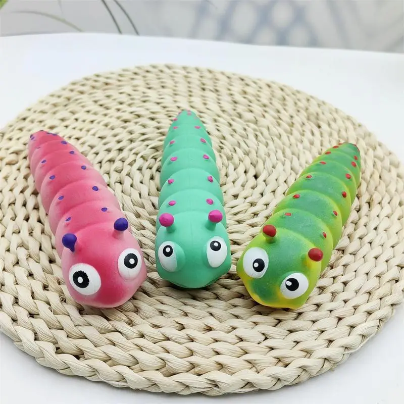 Caterpillar Squeeze Toy Fidget  Squeeze Games Stress Relief Sensory Toy Caterpillar Squishes Decompressions Vent Toy For Kid