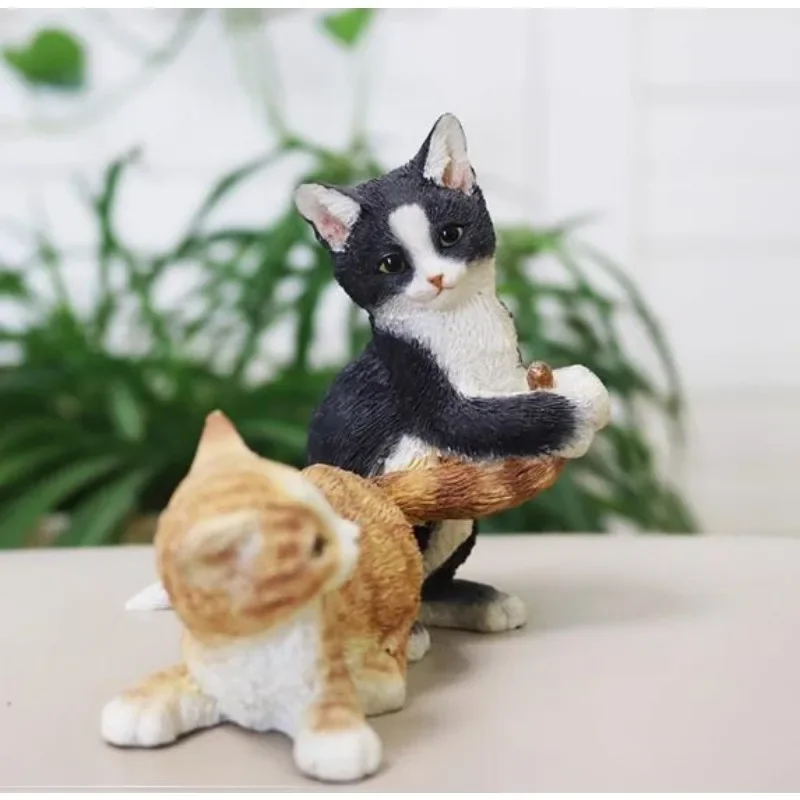 1/6 Scale แมวจีนรุ่นน่ารักเครื่องประดับเดสก์ท็อปตกแต่ง MINI PET Cat รุ่นตัวเลขการกระทําของเล่น
