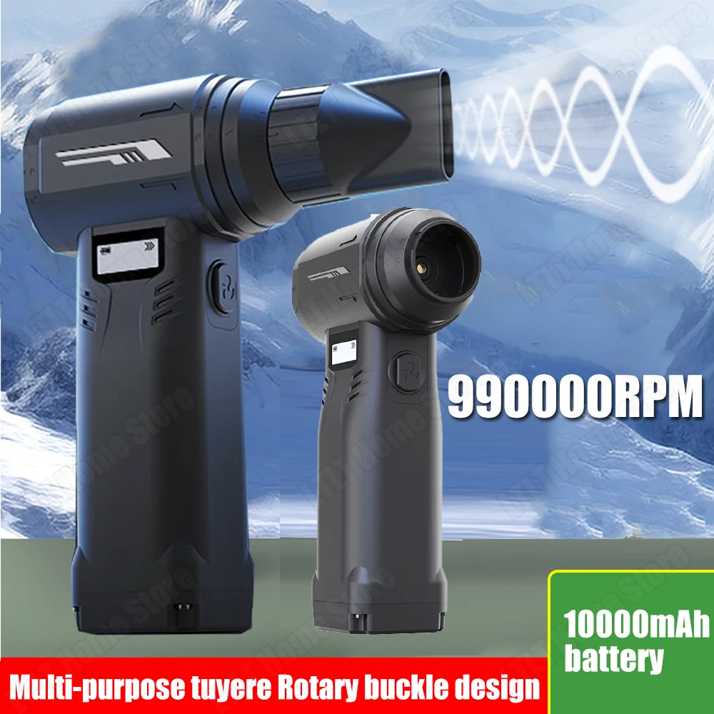 

990000 RPM Violent Fan Powerful Air Blower 9 Gears Speed Adjustable Brushless Handheld Turbo Jet Fan High Speed Turbo Jet Blower
