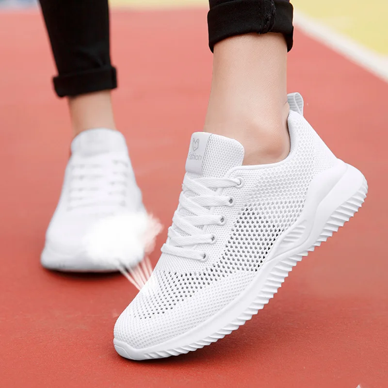 

Summer Lightweight Mesh Shoes for Women, Versatile Soft-soled Hollow Mesh Breathable Casual Running Comfortable Sports Shoes