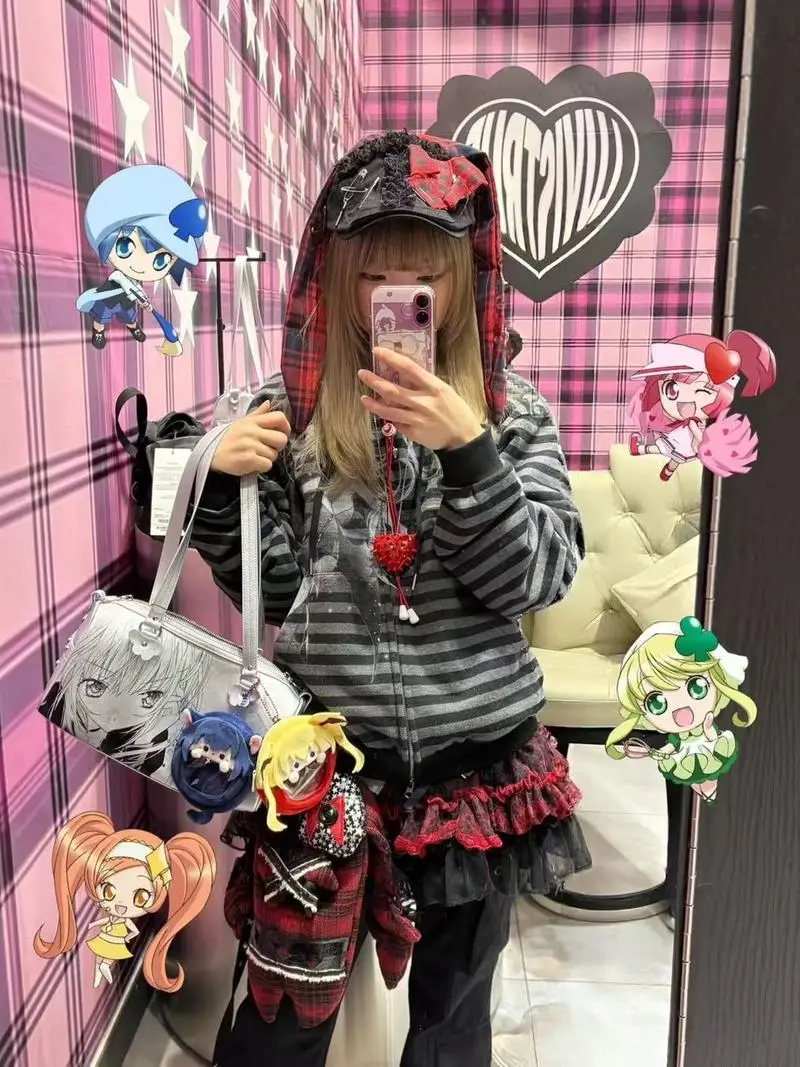 anime-shugo-chara-tsukiyomi-utau-shoulder-bag-rivet-silver-printed-underarm-bag-y2k-spicy-style-pu-leather-tote-bag-for-women