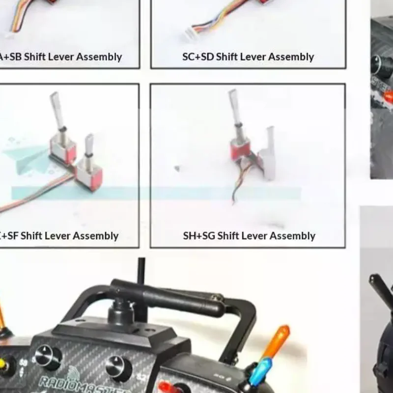 1 stks RC Drone Vliegtuigen Onderdelen TX16S Afstandsbediening Schakelaar SASB SCSD SESF SHSG Side Grip Accessoires