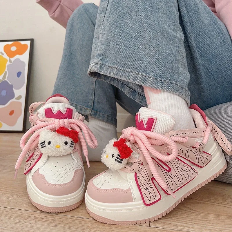 

Kawaii Hello Kitty Cinnamoroll Sanrio Students Cute Cartoon Comfortable Sneakers Children Anti Slip Running Shoes Gift for Kids