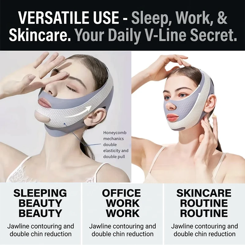 

V Line Face Shaper Face Slimming Bandage Double Chin Reducer Face Lifting Belt Anti Wrinkle Facial Massager Women Skin Care Tool