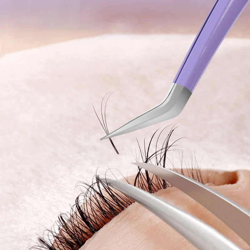 مشبك رموش صناعية من الفولاذ المقاوم للصدأ ، بكرة الرموش ، رموش إطالة العين ، 4 ألوان ، ملحقات أدوات مكياج الجمال ، 1 تطبيق #2