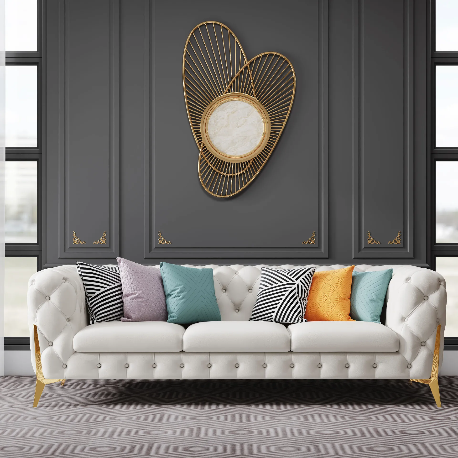 アメリカンライトラグジュアリーリビングルームソファ北欧モダンな小さなアパートプルアップヴィラスタジオベッドと朝食の組み合わせ