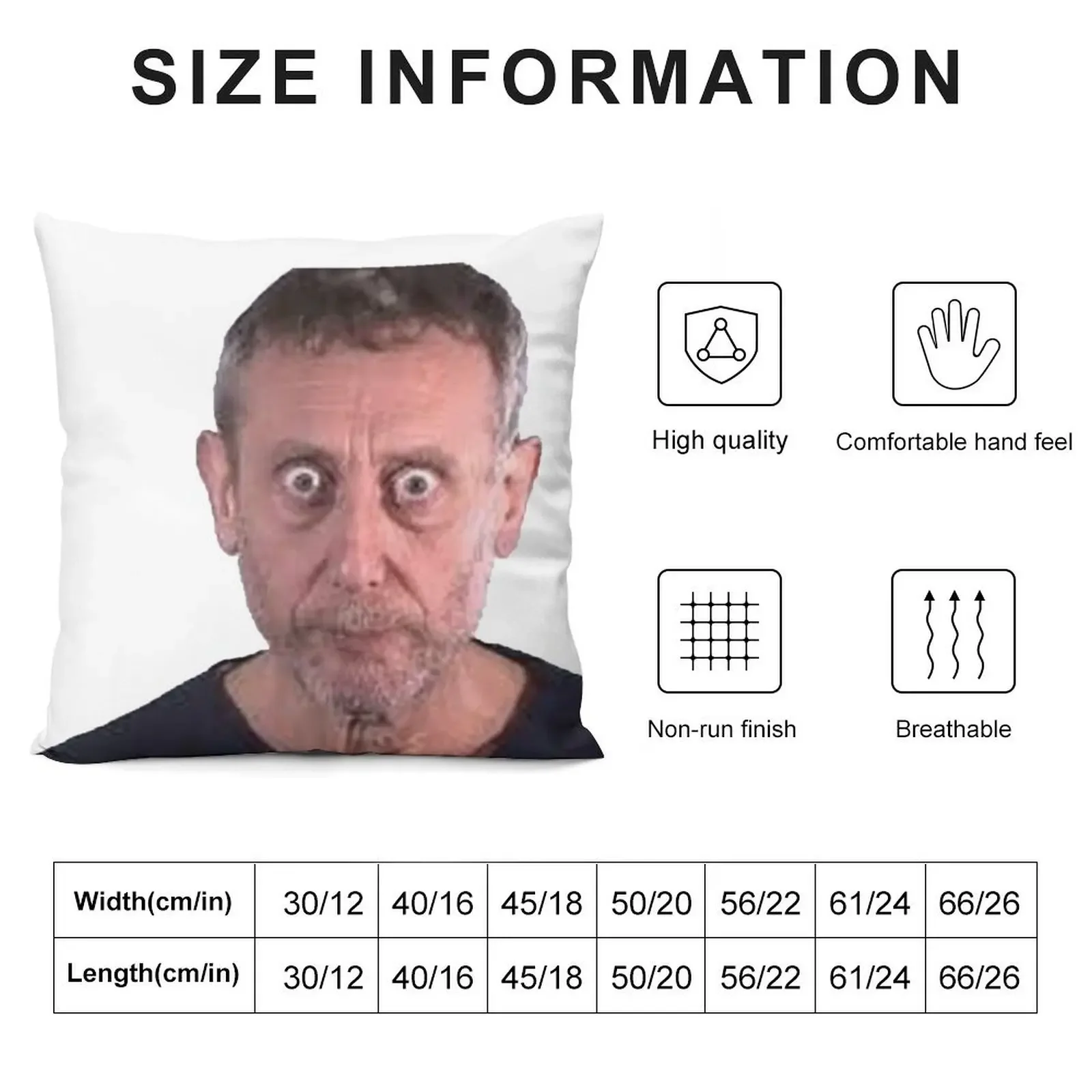 Michael Rosen Death Glare Throw Pillow Decorative Cover For Living Room Throw Pillow Sofa Pillow Cover